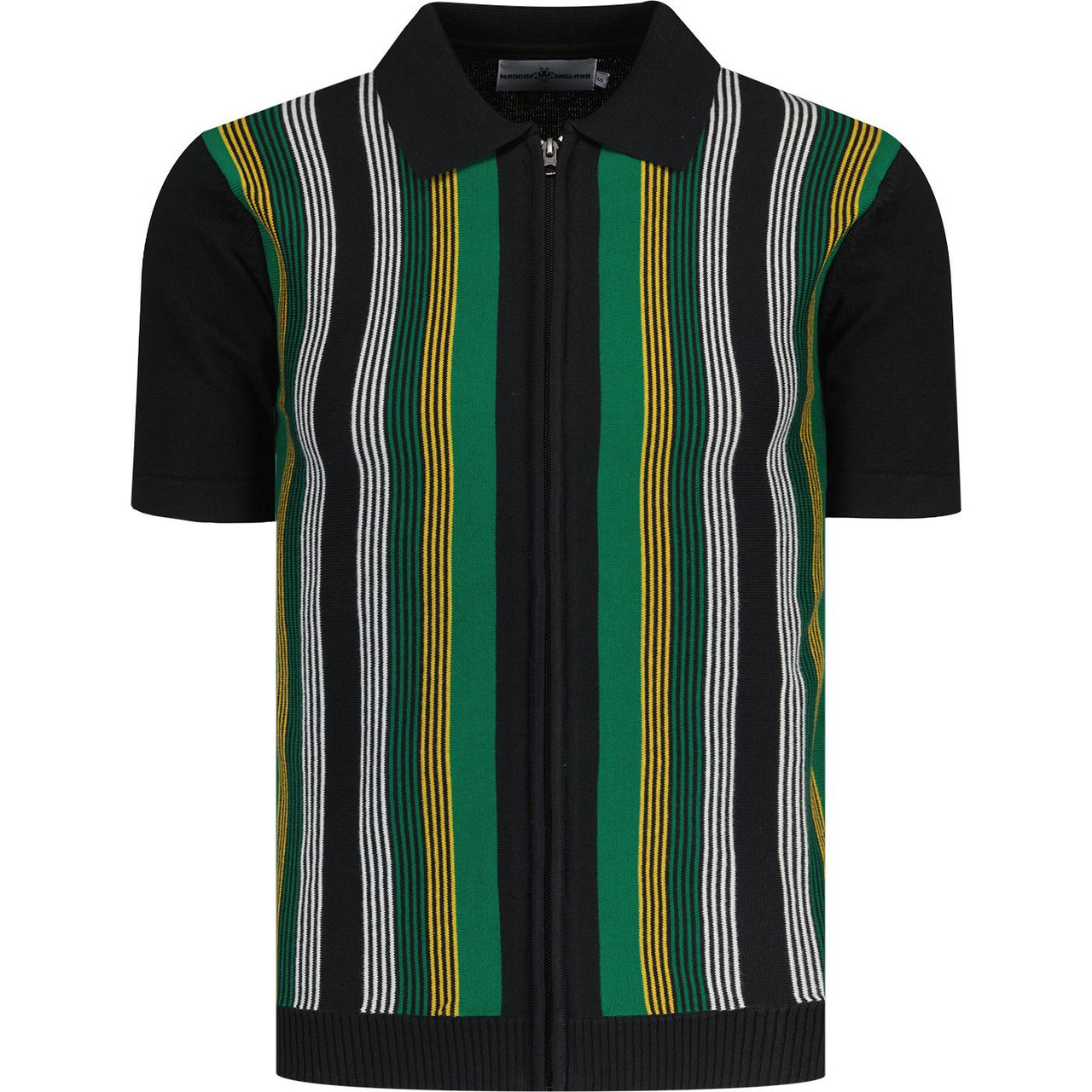 Capitol Madcap England Mod Stripe Zip Polo (BG)