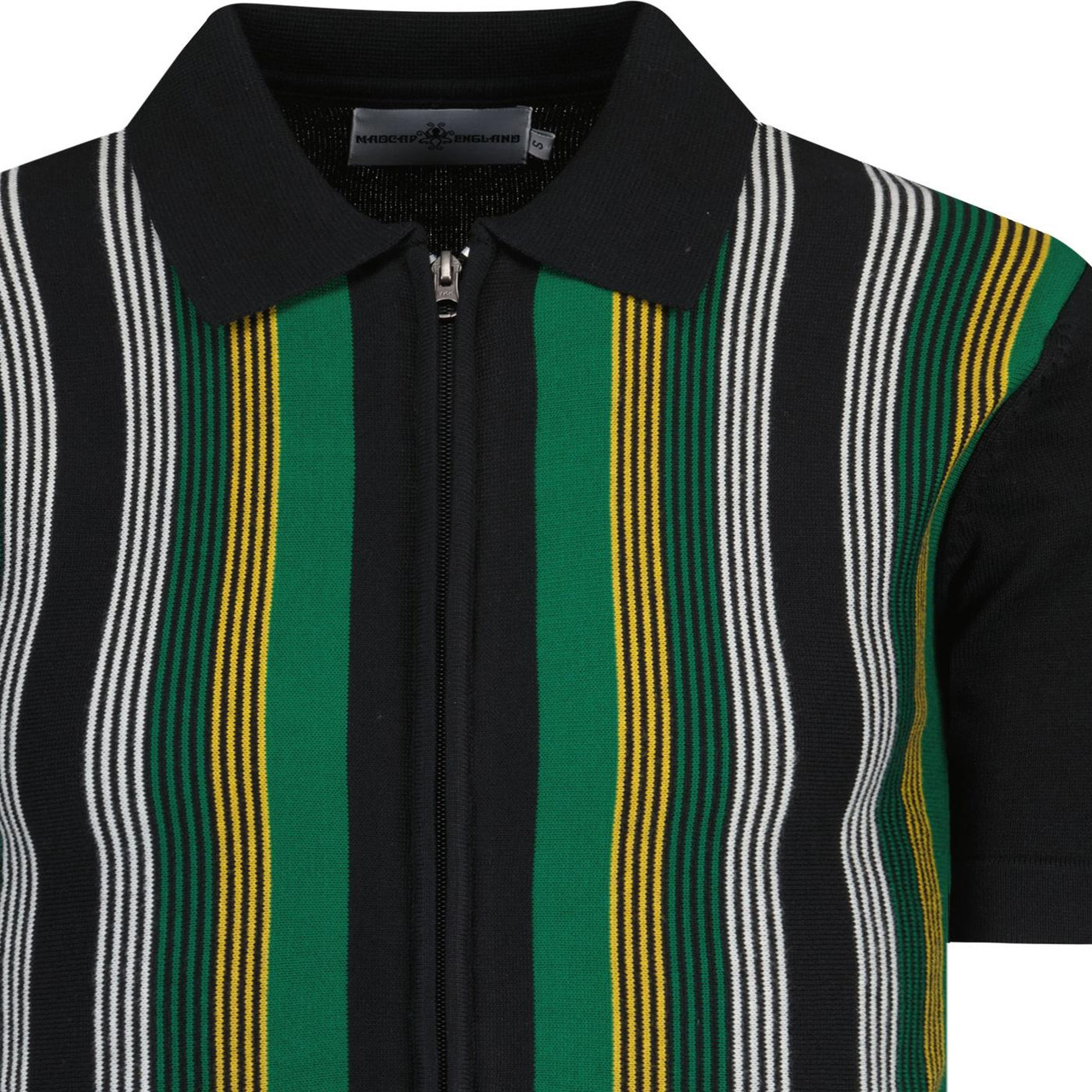 Capitol Madcap England Mod Stripe Zip Polo (BG)