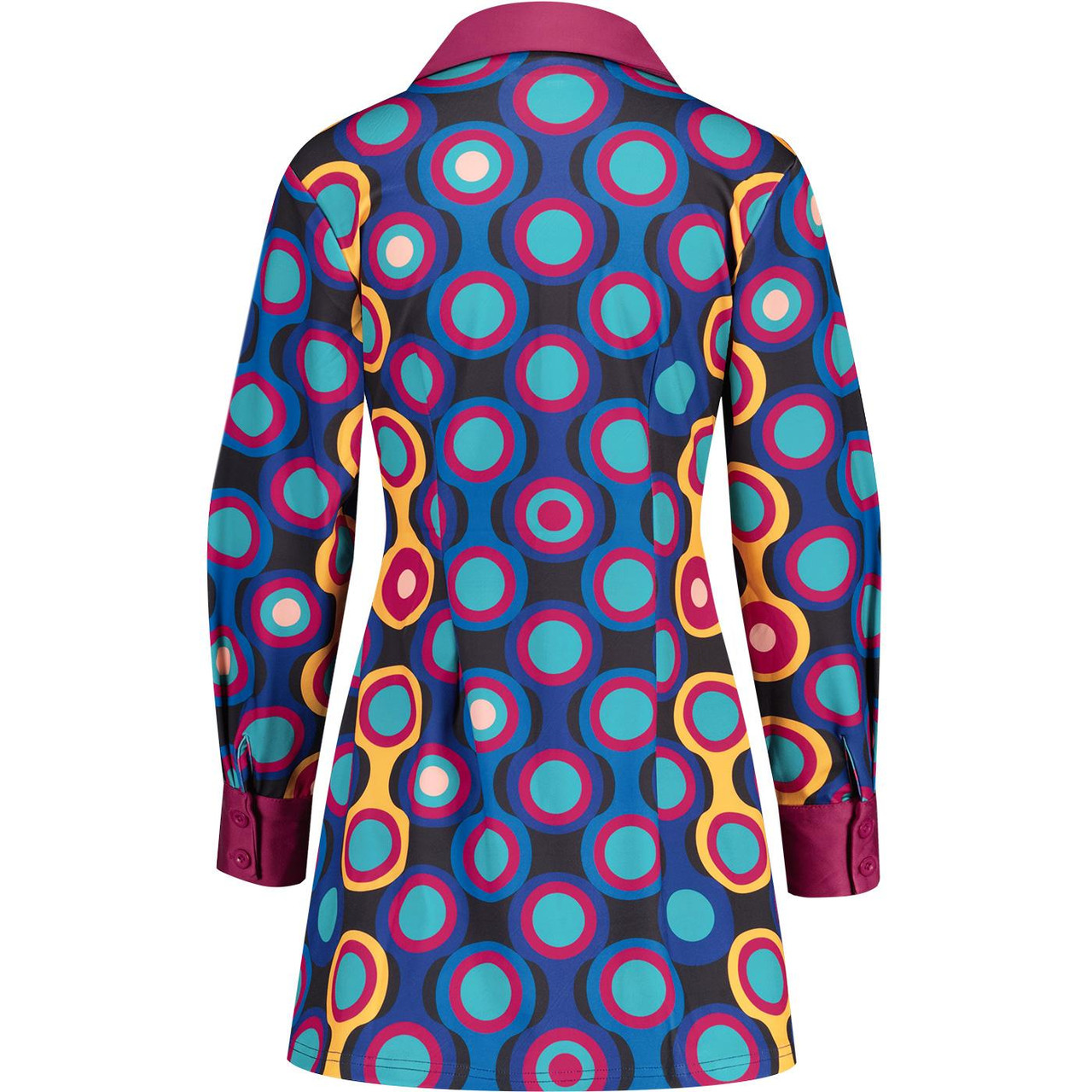 Daydream Psych Out Madcap Retro 60s Mod Polo Dress