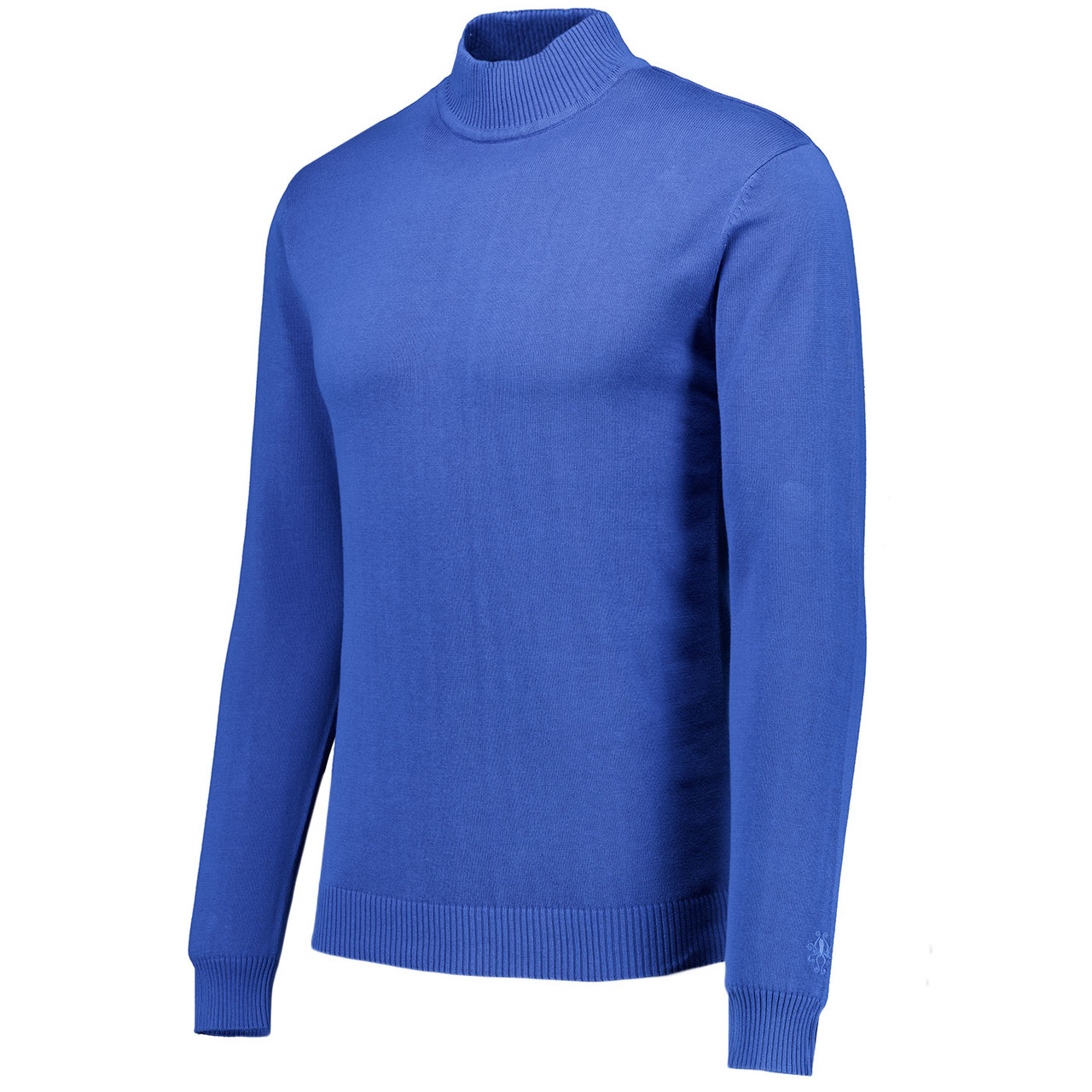 Eastwood Men's Mod Knit Turtleneck Jumper Deja Vu Blue