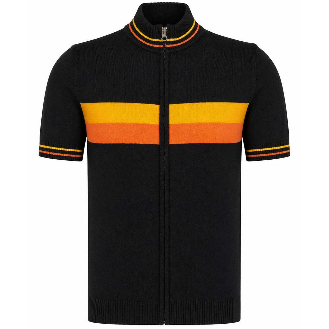 Madcap England Sanremo Men's Mod Stripe Zip Through Knitted