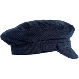 Madcap England Retro 60s Mod Corduroy Lennon Beatle Hat in Navy