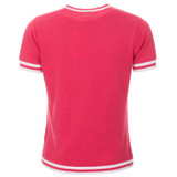 Madcap England Moon Women's Retro 60s Mod Tipped Knitted Tee in Raspberry Wine Madcap England Moon Women's Retro 60s Mod Tipped Knitted Tee in Raspberry Wine