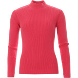 Brigitte MADCAP ENGLAND Ribbed Turtleneck Top raspberry wine