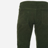 Madcap England Retro 70s Needle Cord Killer Flares in Forest Green
