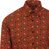 madcap england mens trip rainbow rolls print long sleeve shirt navy