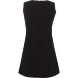 madcap england womens lazy daisy two tone contrast trim mod dress black white