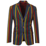 Madcap England Hendrix Stripe Retro Psychedelic 60s Boating Blazer Jacket