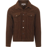 madcap england mens woburn mod cord western jacket choc brown