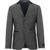 madcap england mens retro mod velvet details mohair suit blazer silver grey