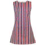 Madcap England 1960s Mod Bubble Stripe Print A-Line Dress