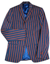 madcap england regatta stripe 3 button suit jacket