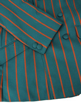 madcap england double breasted 60s mod blazer teal