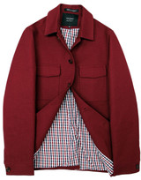 madcap england bakerboy mod waffle jacket bordo