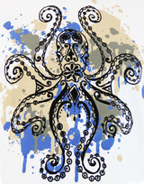 madcap octopus print white mod
