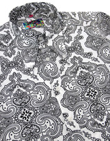 madcap england capo 1960s mod paisley shirt white