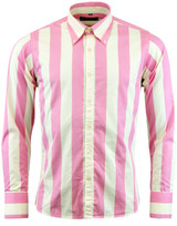Eton MADCAP ENGLAND 1960s Mod Candy Stripe Shirt