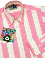 Eton MADCAP ENGLAND 1960s Mod Candy Stripe Shirt