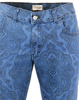 madcap england 70s paisley denim bellbottom flares