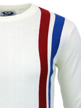 madcap england womens 60s mod racing jumper white