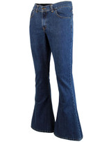 Side of Madcap England Rock Bell Bottom Jeans Flares in Blue Stonewash Denim