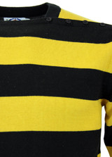 MADCAP ENGLAND RETRO MOD BRIAN JONES JUMPER YELLOW