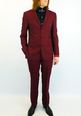 MADCAP ENGLAND TAILORED MOD SUIT RETRO SUIT RED