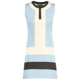 Madcap England Lantana Mod Knitted Panel Dress in Winter Sky MC1008