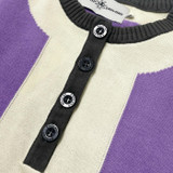 Madcap England Lantana Retro 60s Knitted Panel Dress in English Lavender