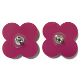 Ada Binks for Madcap England Retro Mod Flower Stud Earrings in Purple
