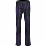 Madcap England Mod Slim Leg Boating Stripe Trousers in Purple Mix MC1015