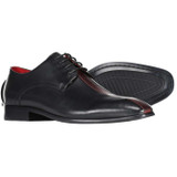 Madcap England Nethorn Retro Two Tone Square Toe Shoes in Black and Bordo