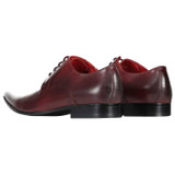 Madcap England Callahan Leather Retro Winklepicker Shoes in Wine