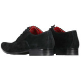 Madcap England Callahan Suede Retro Mod Winklepicker Shoes in Black