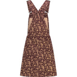 madcap england womens paisley print cord pinafore dress tawny port