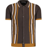 madcap england mens shockwave knitted polo tshirt delicioso brown