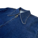 Madcap England Ziggy Denim Men's Retro Beagle Collar Shirt Jacket in Indigo MC1091