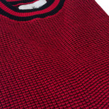 Madcap England Jet Men's Retro 1960s Waffle Knit T-shirt in Jester Red