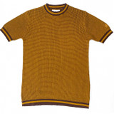 Madcap England Jet Waffle Knit Men's Mod T-shirt in Buckthorne MC1103