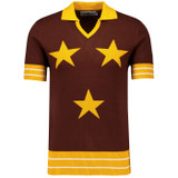 Madcap England KTF Northern Soul 3 Star Skipper Neck Top Brown Front