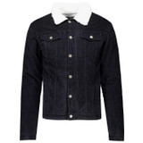 Madcap England Woburn Sherpa Trucker Jacket in Black