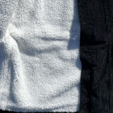 Sherpa body lining inside Madcap England Woburn Sherpa Trucker Jacket in Black