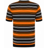 Capitol Retro Mod Stripe Knitted Men's T-shirt - Black