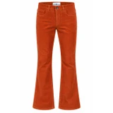 Madcap England Killer Retro 70s Needle Cord Flared Trousers Cinnamon Stick - Front View