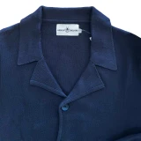 Madcap England Lane Navy Knitted Blazer Lapel Detail