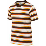 Madcap England Lucky Number Retro Stripe T-Shirt Brown Side View