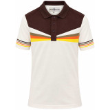 Madcap England Good Money Retro Sunburst Stripe Polo Cloud Cream - Main View