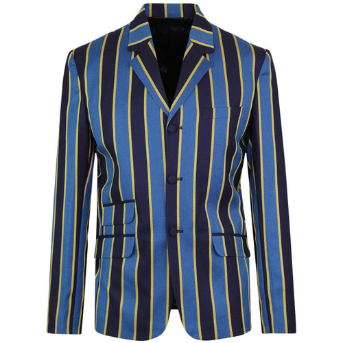 Madcap England Offbeat 1960s Mod Boating Blazer in Blue and Yellow