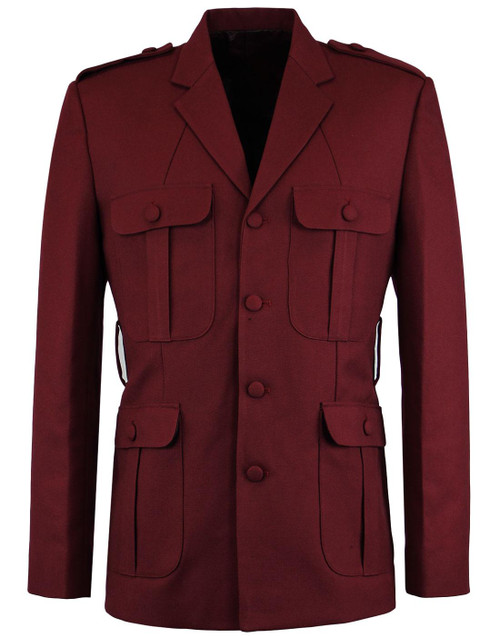 madcap england mod hopsack safari blazer burgundy