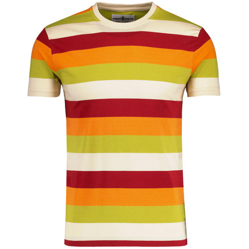 Madcap England Beatcomber Retro Surf Stripe T-shirt in McCartney's Tie MC515